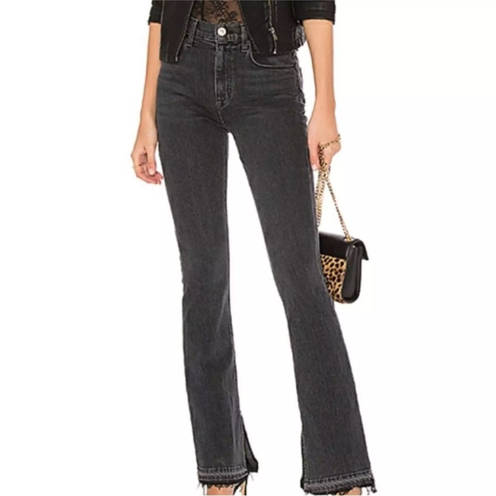 Womens Hudson Black Boot Cut Jeans 30